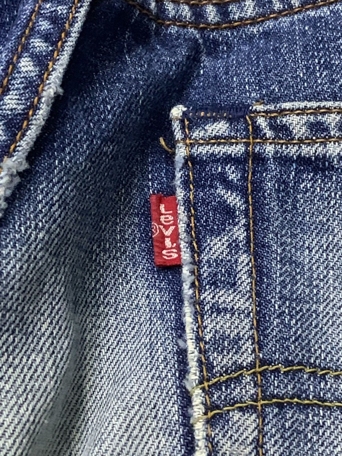 Levi's × Vintage Vintage Levis 504 Selvedge Baggy Cut Distressed Jeans Size US 30 / EU 46 - 15 Thumbnail