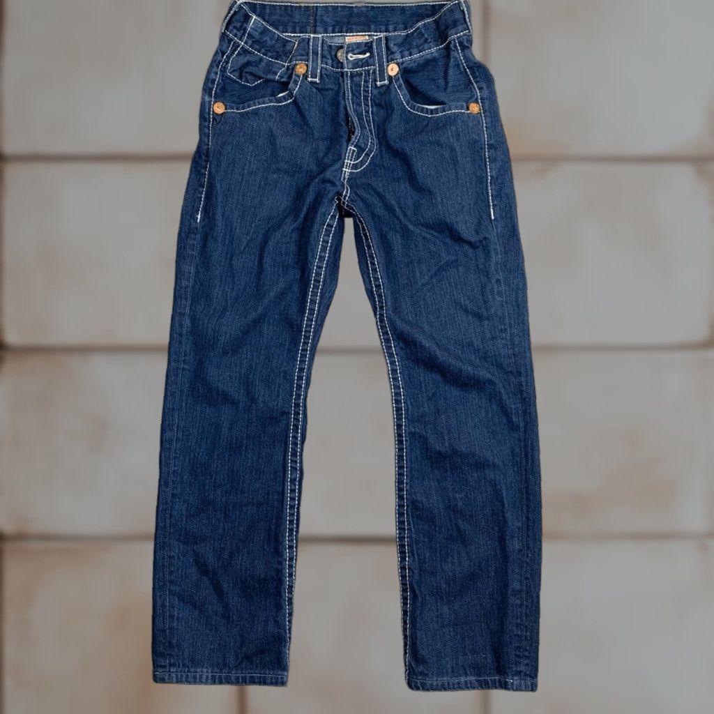 True Religion VINTAGE True Religion Jeans Blue Marco Big T 30x33 Western Pocket Flap Mens Jeans Blue 30x33 Mens Jeans Straight 30x33 Mens Size US 30 / EU 46 - 1 Thumbnail