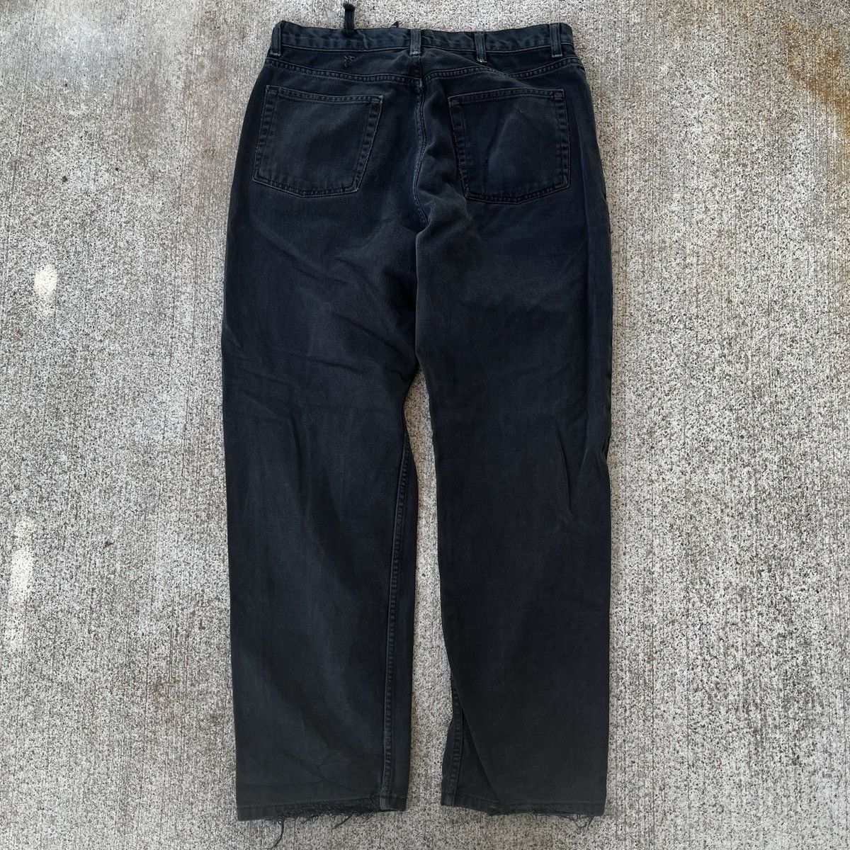 Vintage Vintage Black Distressed Jeans Size 38x32 Easy Fit Size US 38 / EU 54 - 7 Thumbnail