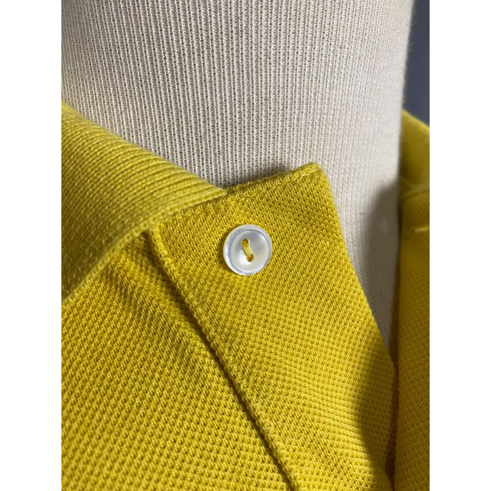Lacoste Lacoste Small Logo Men's Yellow Polo T-Shirt Size 3 Size US L / EU 52-54 / 3 - 9 Thumbnail