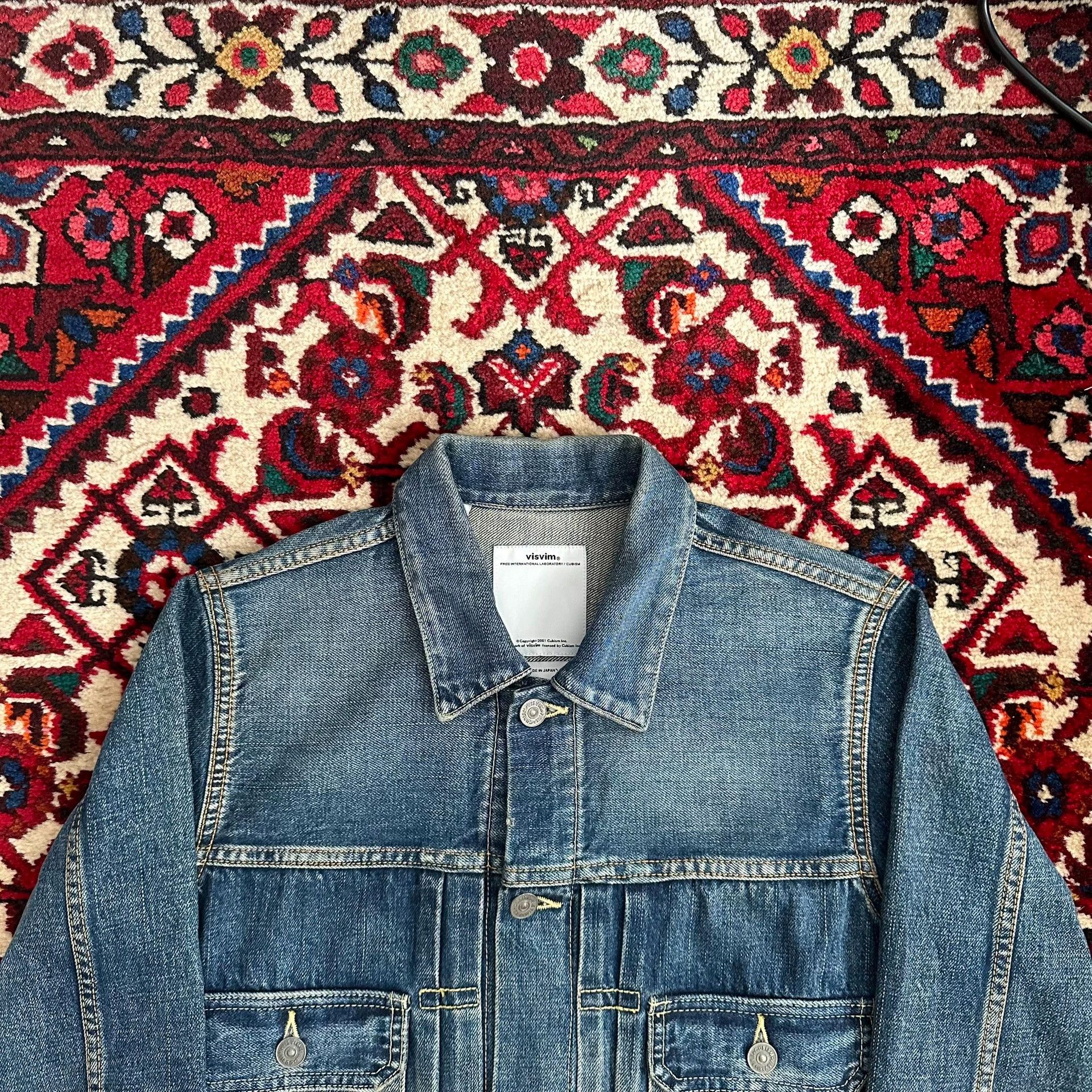 Visvim visvim 12aw 101 denim jacket yellow mud wash size 1 Size US S / EU 44-46 / 1 - 3 Thumbnail