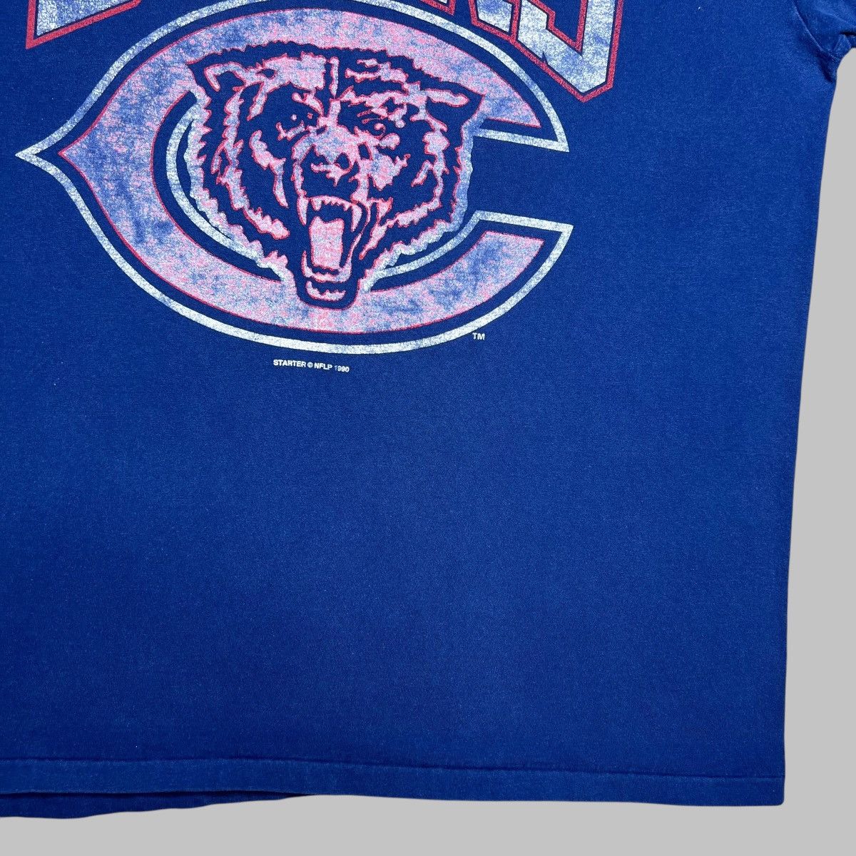 NFL × Starter × Vintage Vtg 90s NFL Chicago Bears Spell Out 3D Graphic Starter Tee Size US XL / EU 56 / 4 - 7 Thumbnail