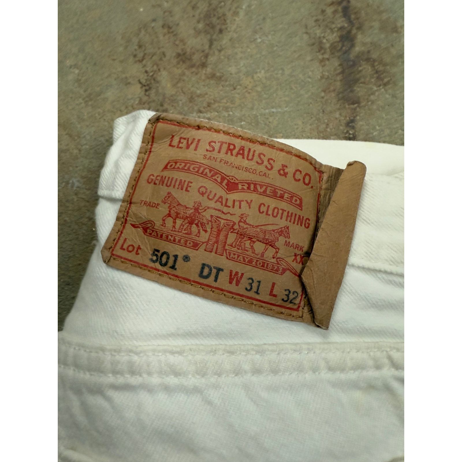 DENIM TEARS Denim Tears Stussy Jeans White Used 31 Size US 31 - 2 Thumbnail