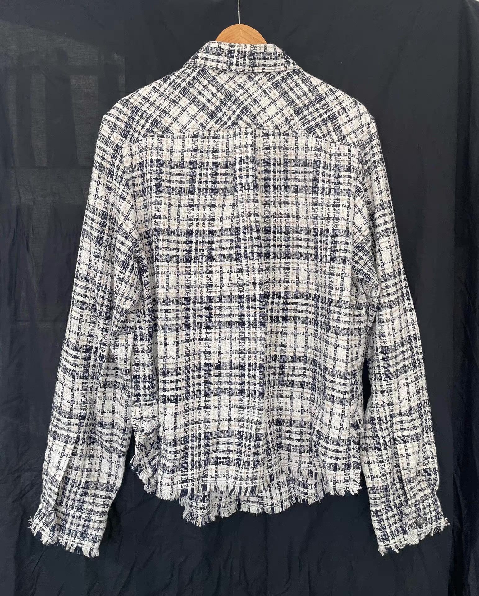Faith Connexion Faith Connexion Blue & White Tweed Shirt Ｑ21 Size US M / EU 48-50 / 2 - 2 Thumbnail