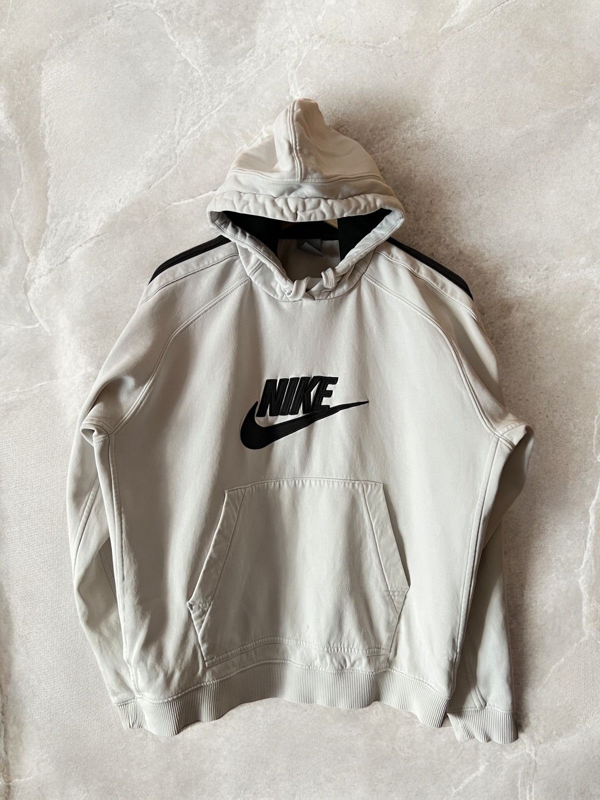 Nike × Vintage NIKE BIG LOGO HEAVY COTTON VINTAGE HOODIE HOODED HOODED y2k Size US S / EU 44-46 / 1 - 1 Thumbnail