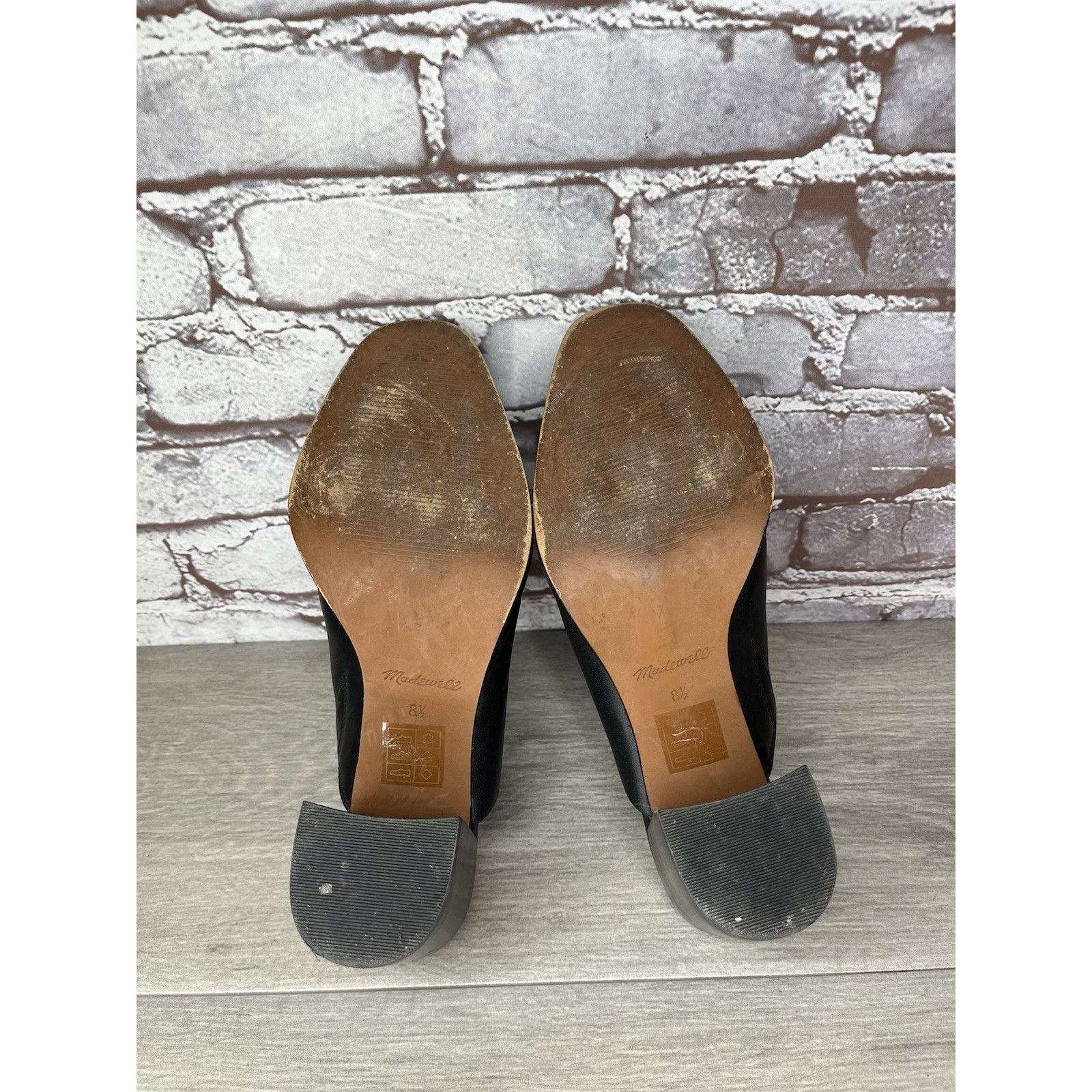 Madewell Madewell Black Leather THE HARPER Mules Slip On Clogs Heels Size US 8.5 / IT 38.5 - 10 Thumbnail