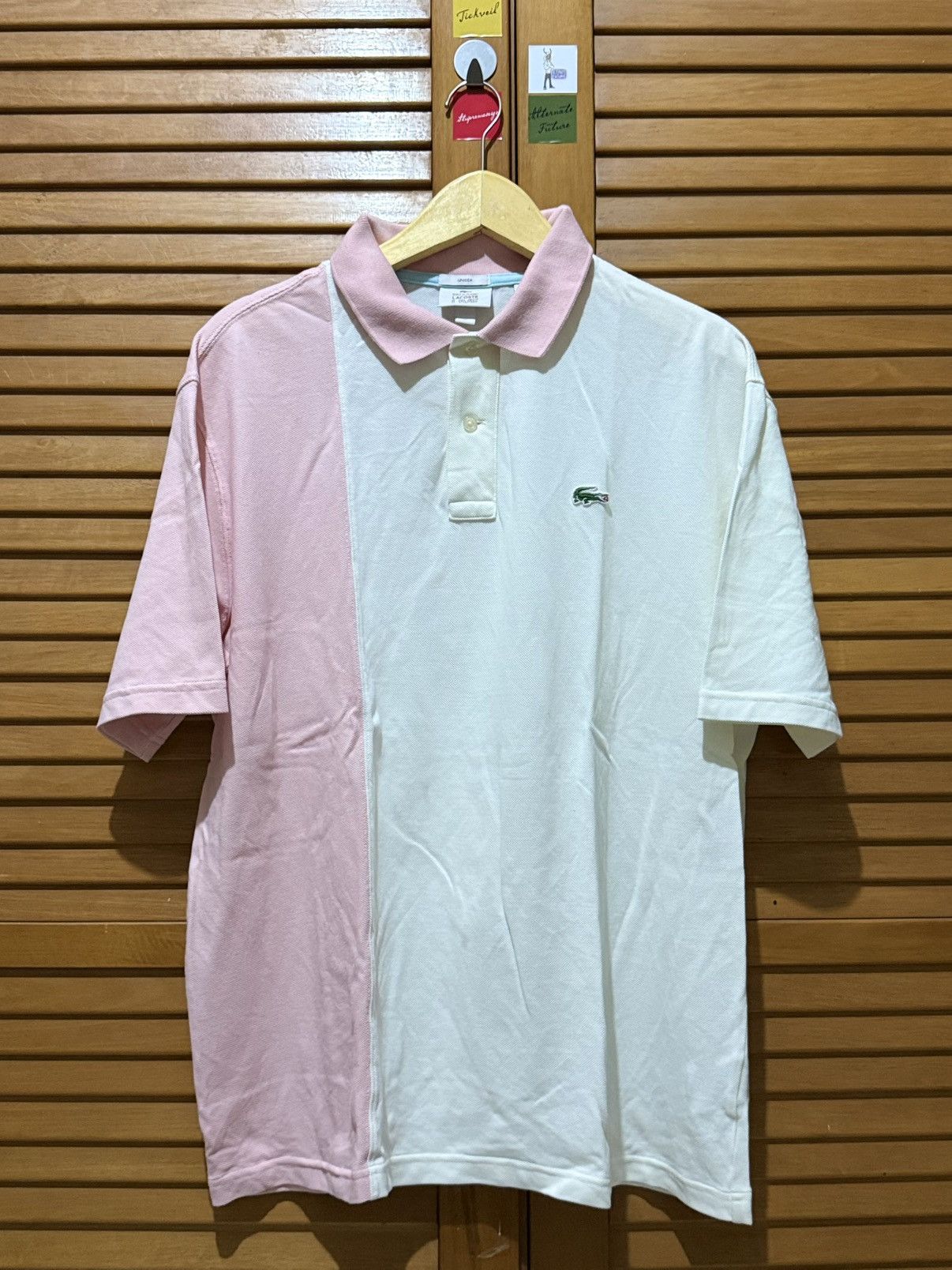 Golf le Fleur Wavy Stripe Knit Polo Pink Green Small | Grailed
