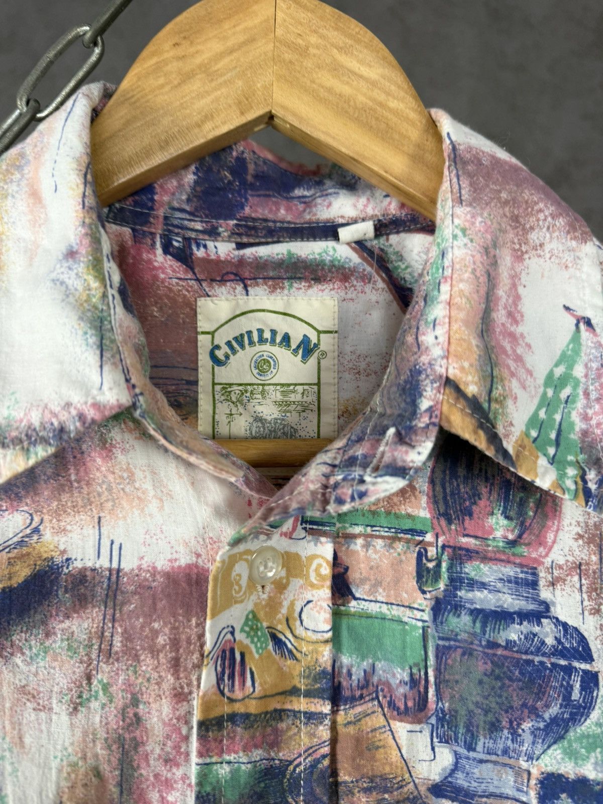 Vintage Art crazy hawaiian vintage shirt Size US XXL / EU 58 / 5 - 4 Thumbnail