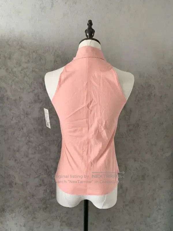 Burberry Burberry Pink Sleeveless Cotton Blend Top. Size S / US 4 / IT 40 - 4 Thumbnail