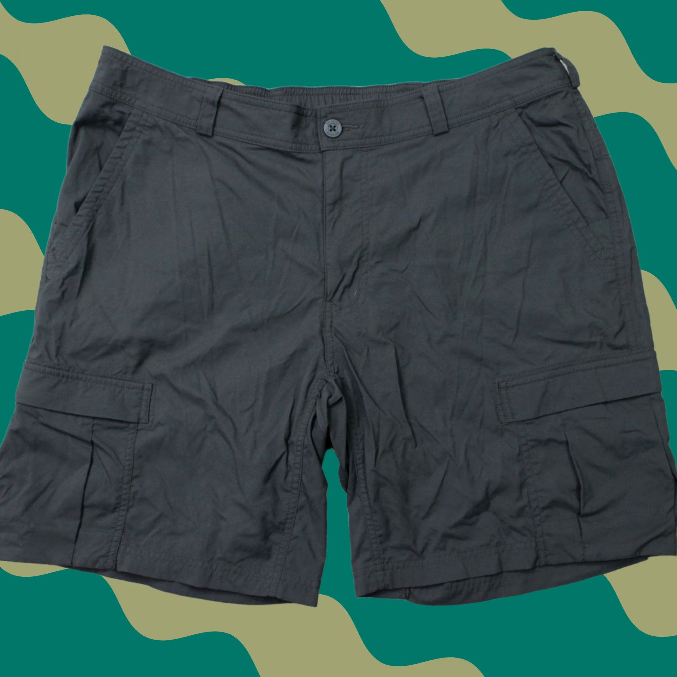 Vintage REI Co-op Shorts Mens 40 Gray Sahara 9" Cargo Nylon Water-Repellent Cargo Pockets Outdoor Summer Casual Mens Size US 40 / EU 56 - 1 Thumbnail