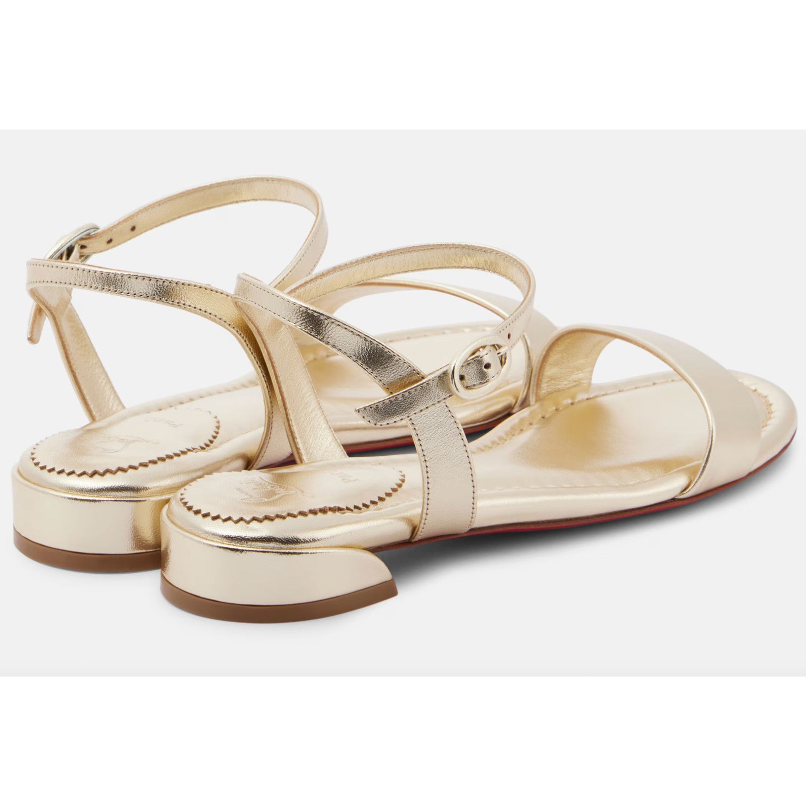 Christian Louboutin Christian Louboutin Sweet Jane Flat Platine Gold 39 Size US 9 / IT 39 - 16 Thumbnail