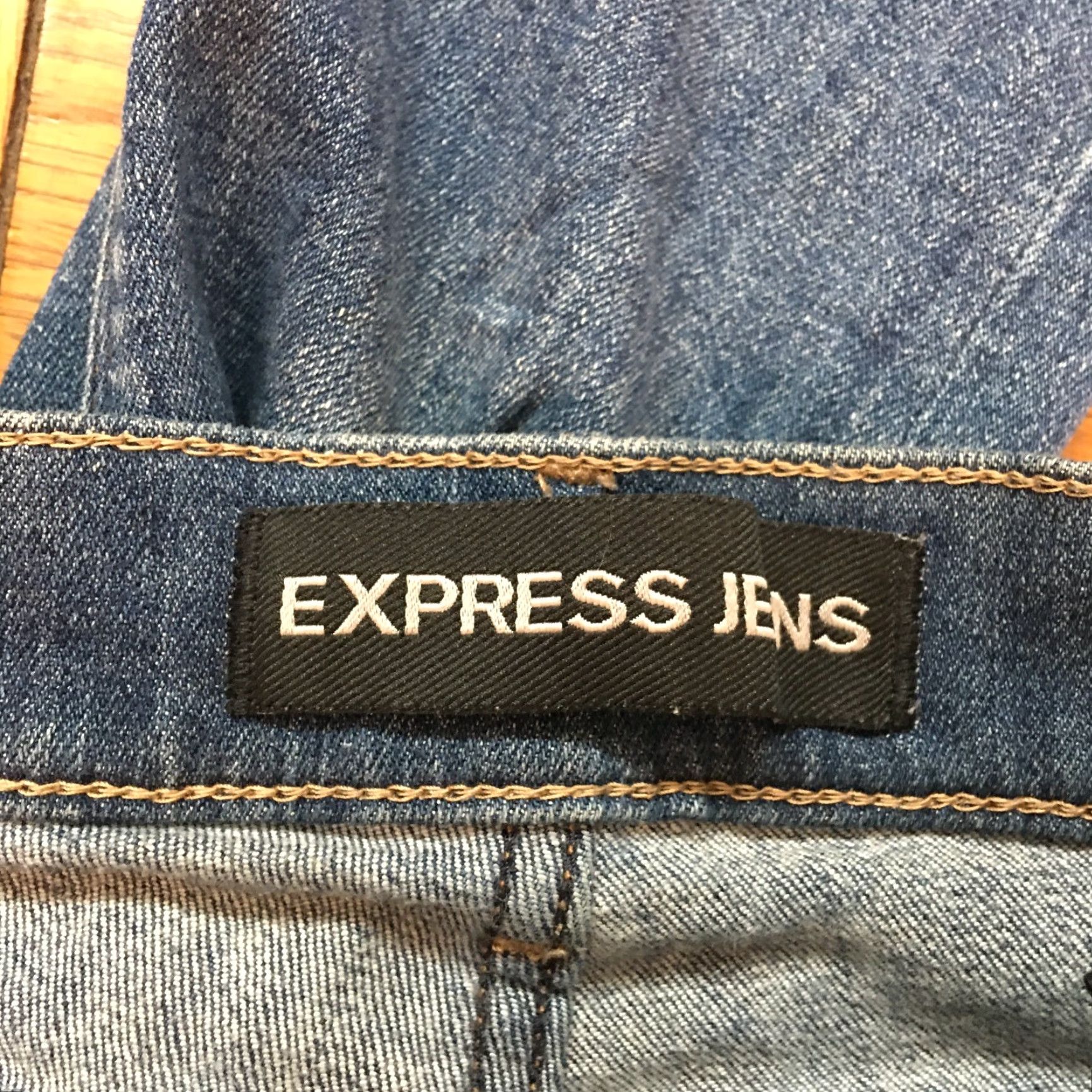 Express Express Jeans Womens Size 2R 28X30 Distressed Blue Denim Skinny Size 26" / US 2 / IT 38 - 6 Thumbnail