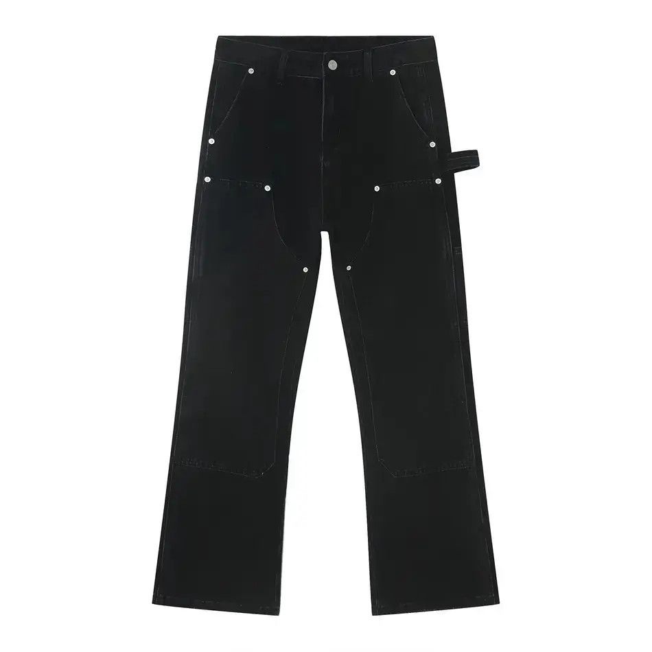 Japanese Brand Retro loose straight leg wide leg jeans Size US 32 / EU 48 - 6 Thumbnail
