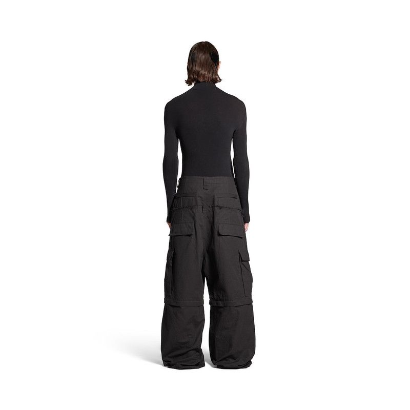 Balenciaga o1s1wg110126 555 / Cut-Up Cargo Pants in Black Size US 30 / EU 46 - 4 Thumbnail