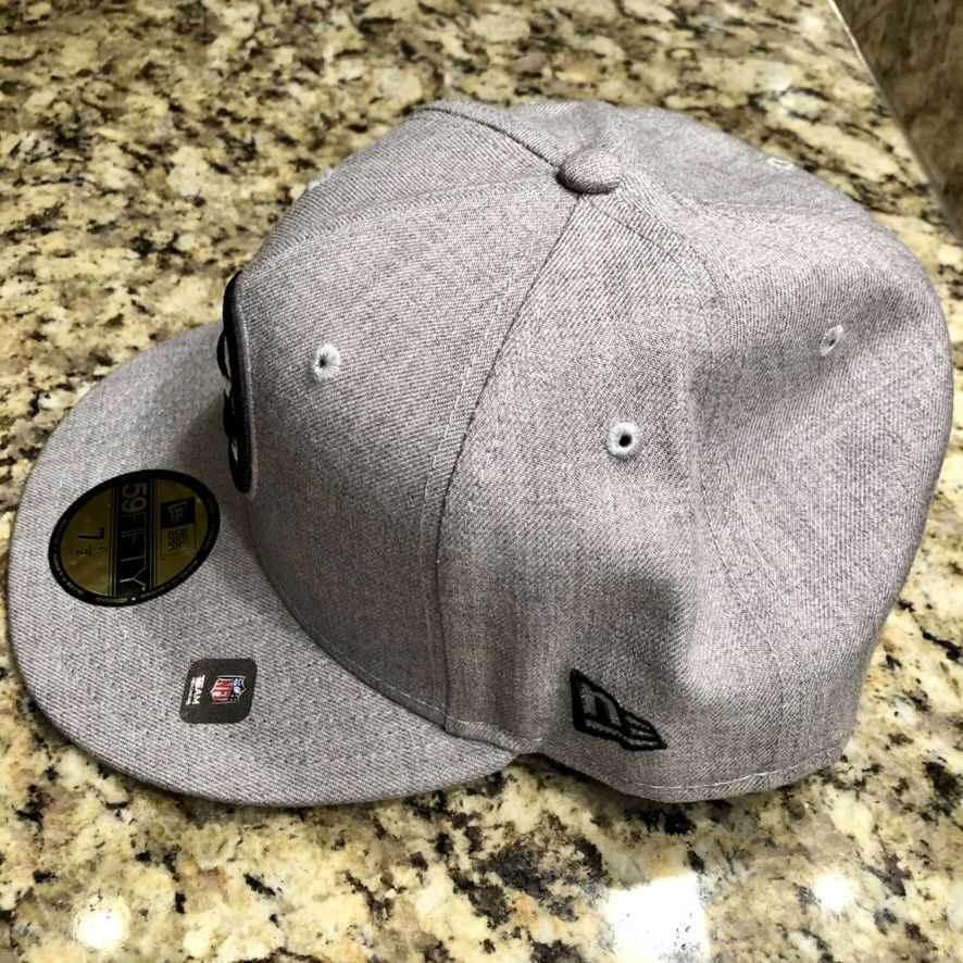 New Era Pittsburgh Steelers 59FIFTY Heather Gray Fitted Hat 7 1/2 Size ONE SIZE - 2 Thumbnail