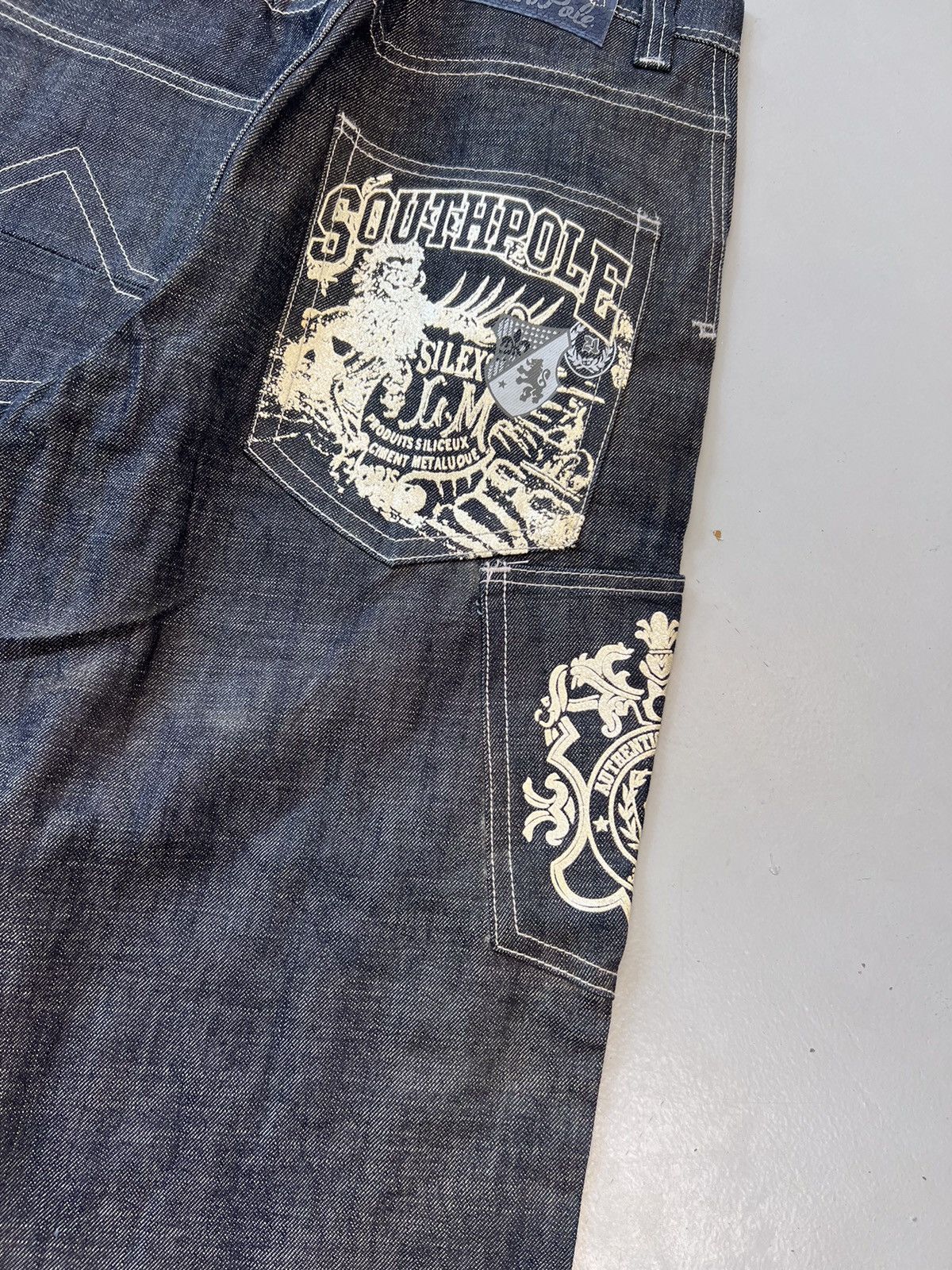 Southpole Vintage southpole crazy glittered printed baggy fit denim Size US 33 - 6 Thumbnail