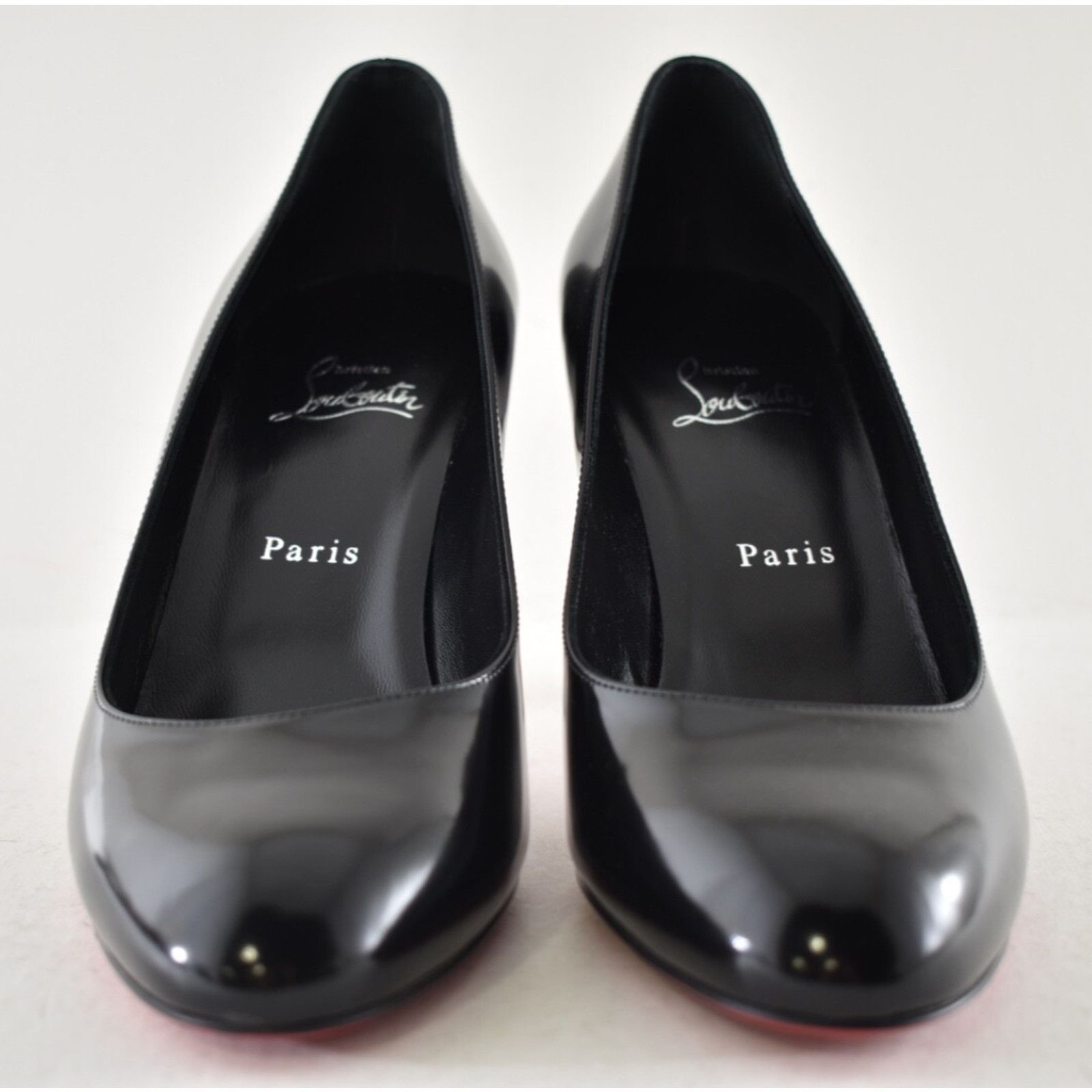 Christian Louboutin Christian Louboutin Pumppie 85 Black Leather Heel Pump 37 Size US 7 / IT 37 - 10 Thumbnail