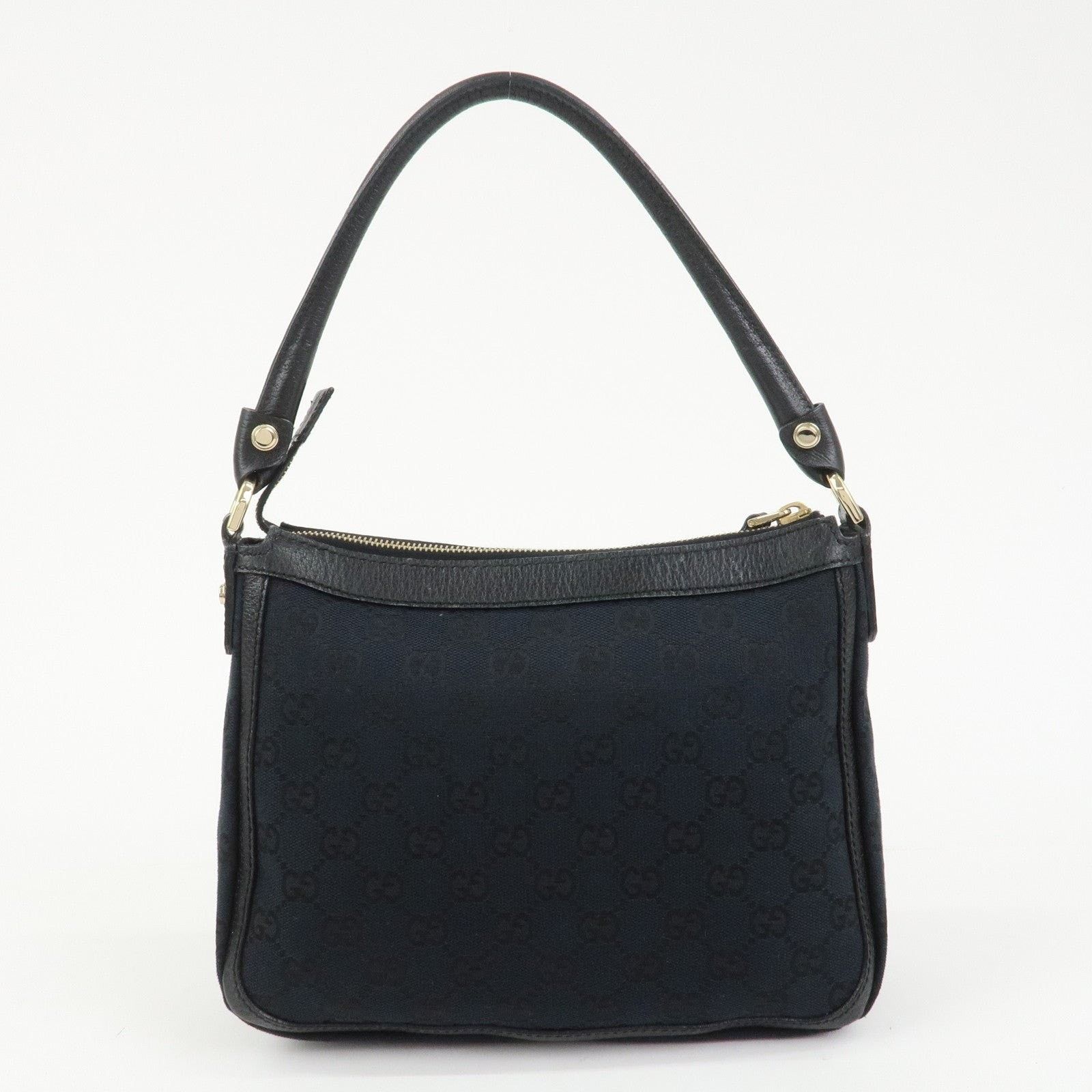 Gucci Gucci GG Monogram Canvas Shoulder Bag Black Size ONE SIZE - 2 Thumbnail