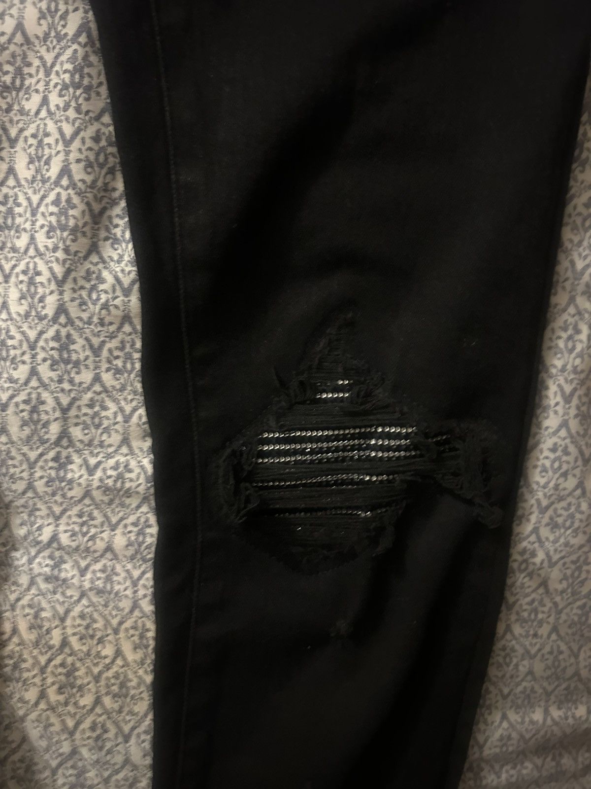 Amiri Black Crystal MX1 AMIRI Jeans Size US 31 - 9 Thumbnail