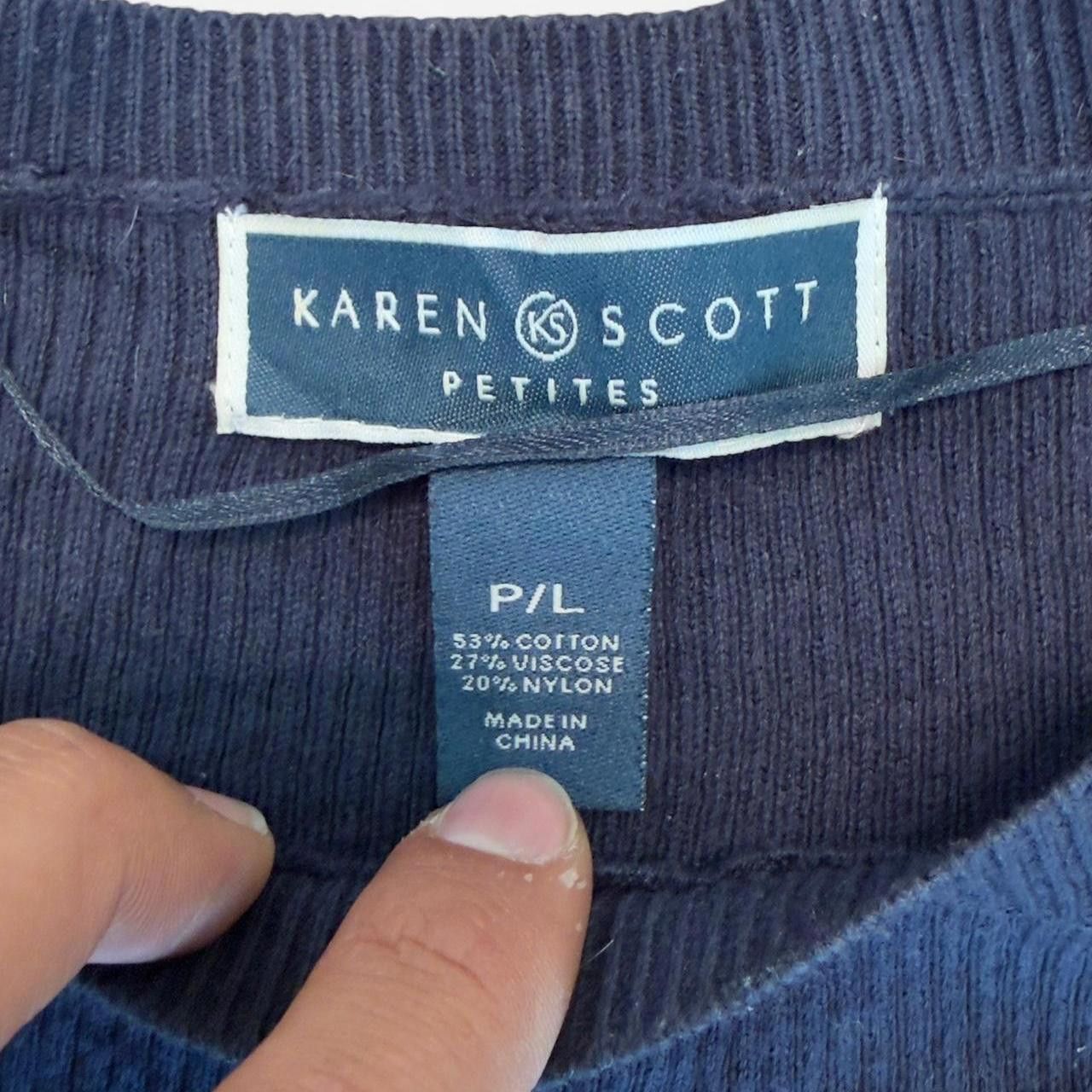 Other Karen Scott Women's navy blue Jumpers Size US 27 - 2 Thumbnail