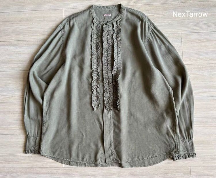 Kapital KAPITAL Hirata Kazuhiro pleated lotus leaf lace shirt Size US XL / EU 56 / 4 - 1 Thumbnail
