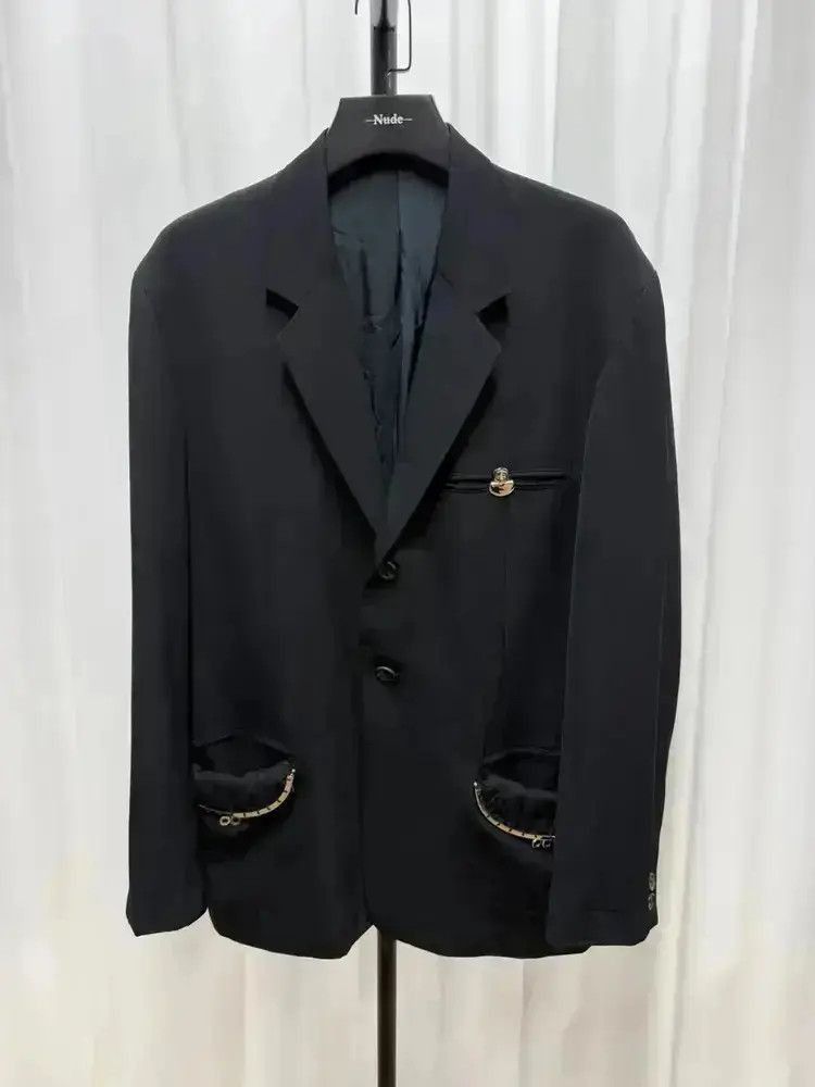 Yohji Yamamoto Yohji Yamamoto Pour Homme 91AW Wool Blazer Jacket-2507 Size US M / EU 48-50 / 2 - 7 Thumbnail