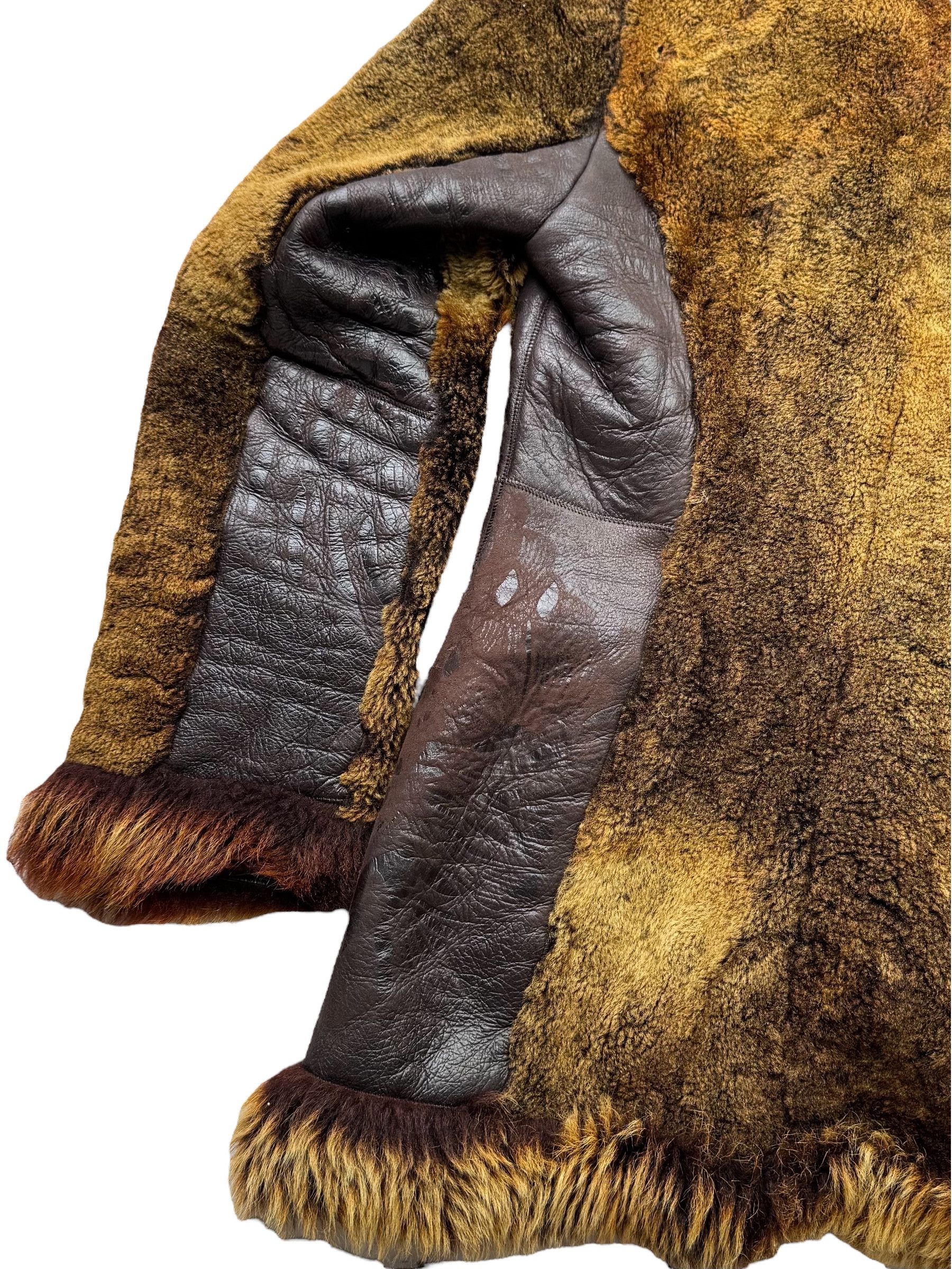 Vintage Real Sheepskin Coat From The 90's(V42) Size S / US 4 / IT 40 - 9 Thumbnail