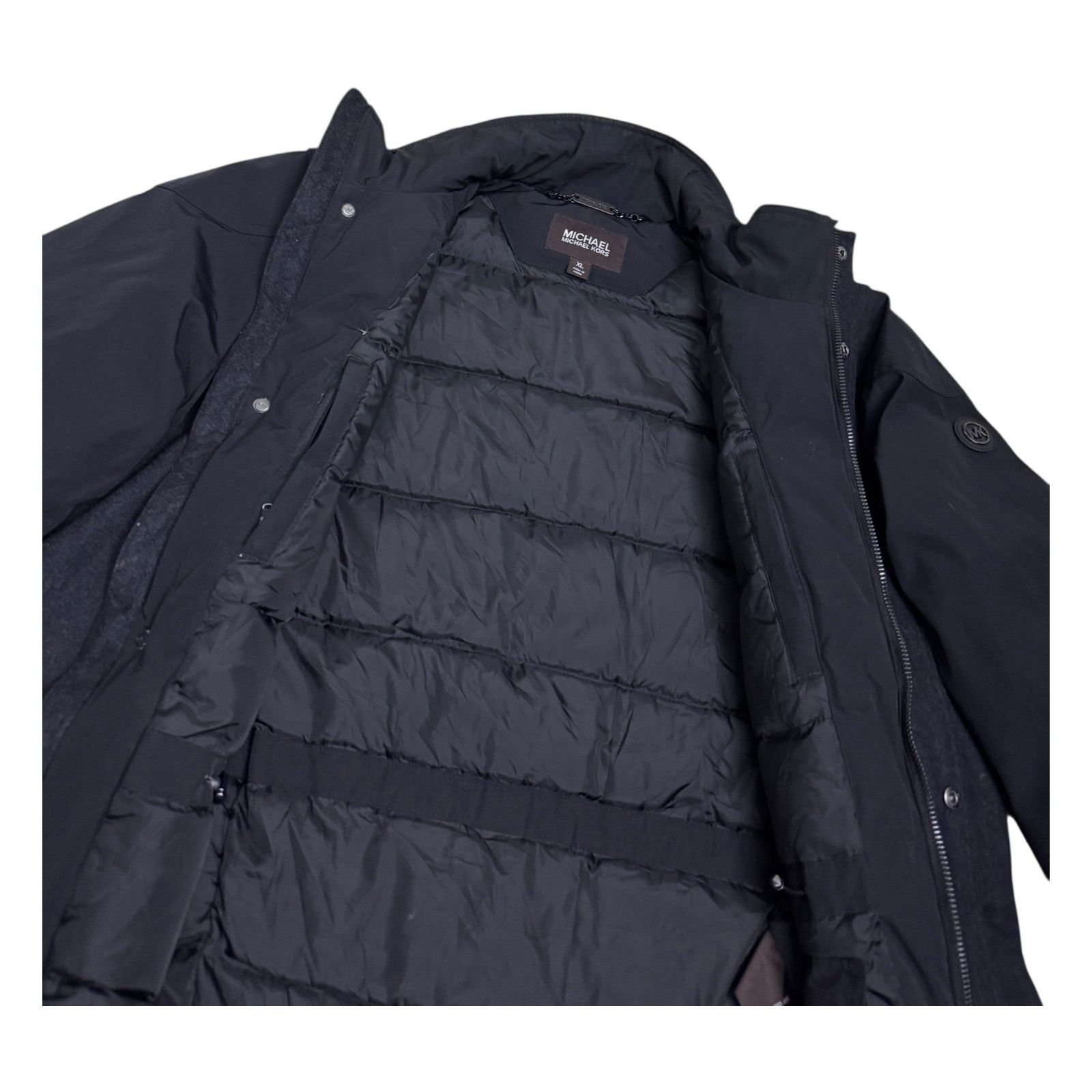 MICHAEL KORS Wool DUCK DOWN Fill Winter Parka Coat Jacket XL