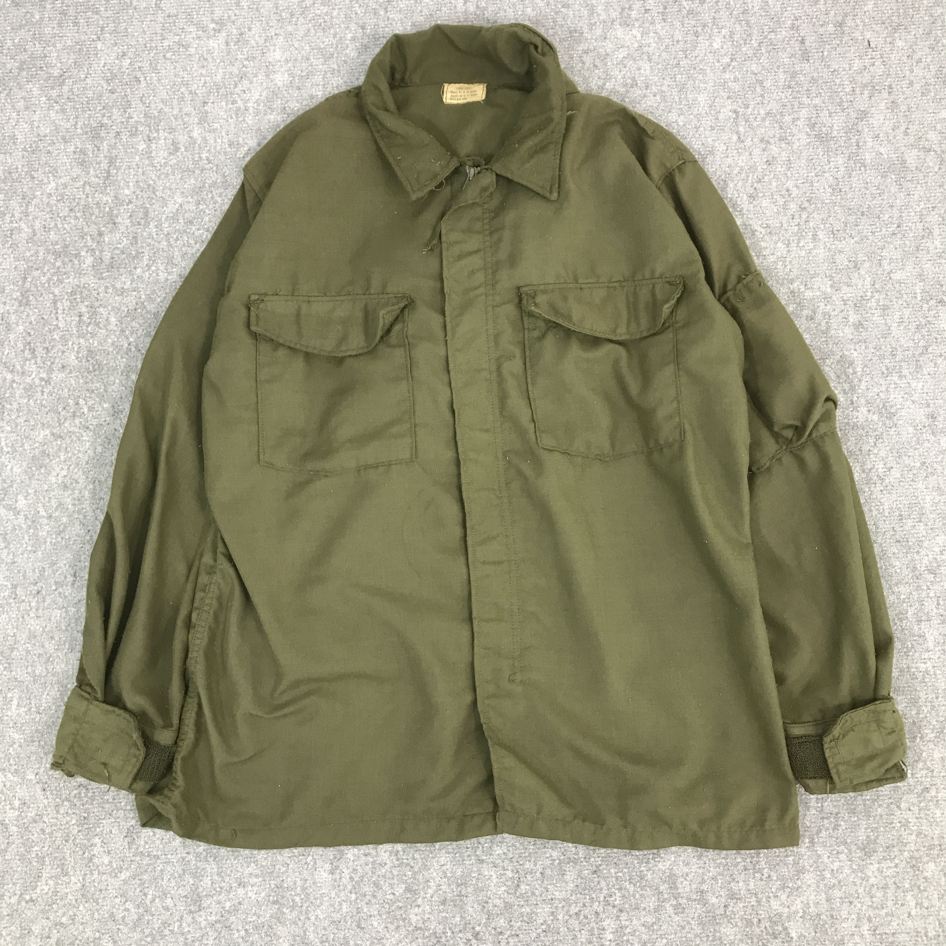 Vintage VTG US ARMY MILITARY ZIPPER DSA-100 JACKET Size US L / EU 52-54 / 3 - 1 Thumbnail