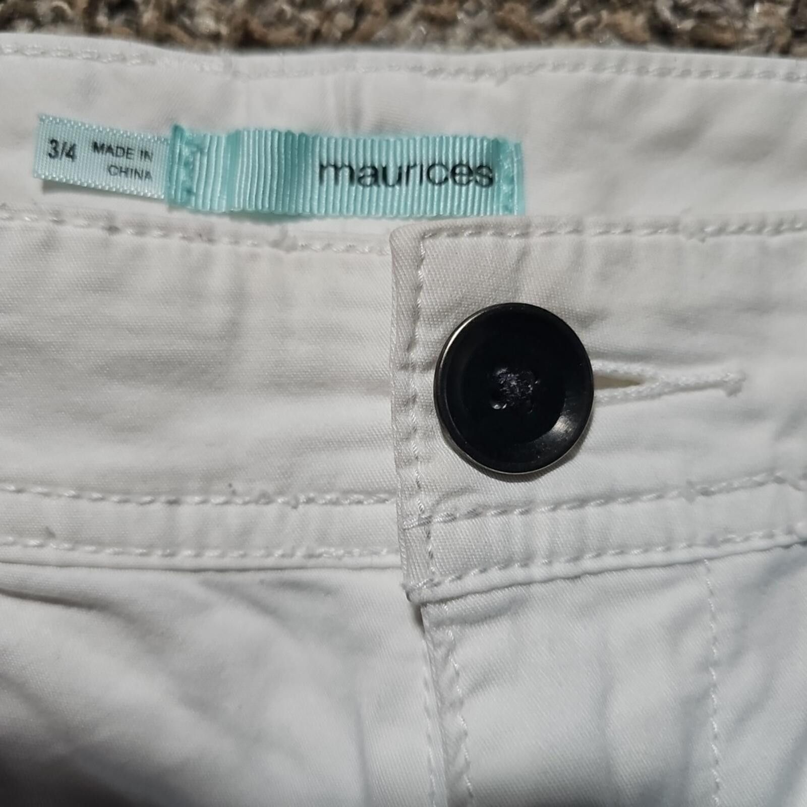 Other Maurices 3/4 White Pants Size 27" / US 4 / IT 40 - 2 Thumbnail
