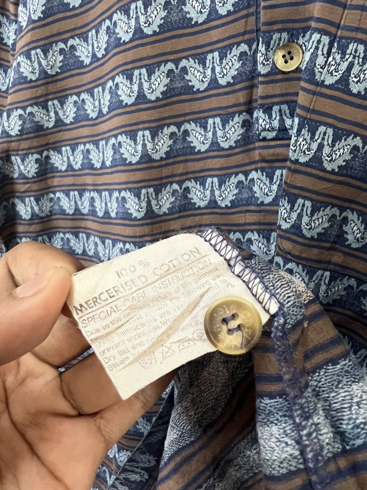 VTG Christian Dior Monsieur Aztec Stripe Long sleeves