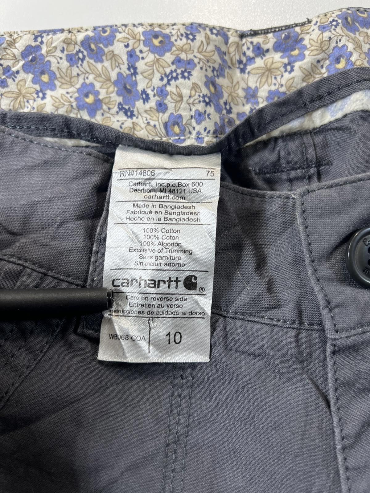Other Carhartt women’s Gray Cargo Shorts 10 Size ONE SIZE - 4 Thumbnail