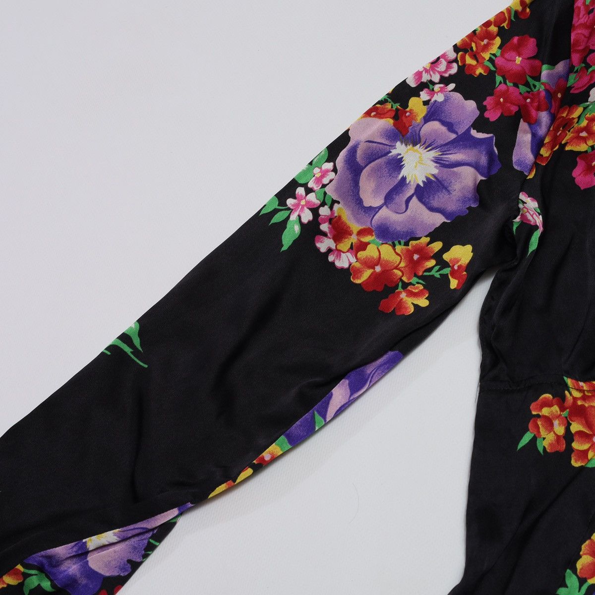 Dolce & Gabbana Dolce Gabbana Silk Printed Shirt Buttons Flowers Floral Size M / US 6-8 / IT 42-44 - 9 Thumbnail