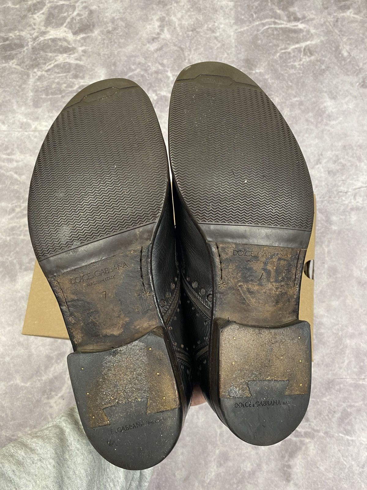 Dolce & Gabbana Dolce Gabbana Leather Brogue Boots Size: 41 Size US 8 / EU 41 - 13 Thumbnail