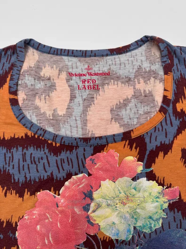 Vivienne Westwood Vivienne Westwood Retro Leopard Print Floral Print T-Shirt Size M / US 6-8 / IT 42-44 - 3 Thumbnail