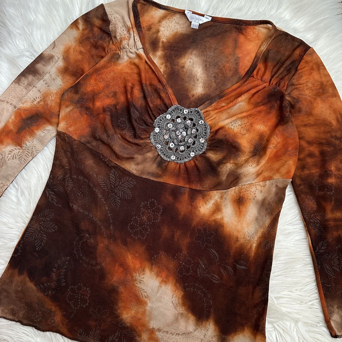 Casablanca Casablanka blouse vintage rare 🔥 Size M / US 6-8 / IT 42-44 - 7 Thumbnail