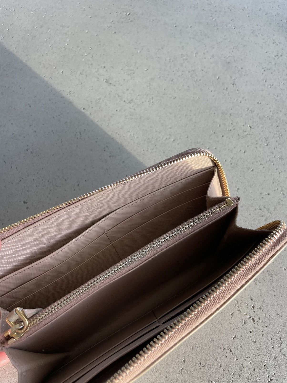 Prada Prada Saffiano Leather Zippy Wallet Size ONE SIZE - 5 Thumbnail