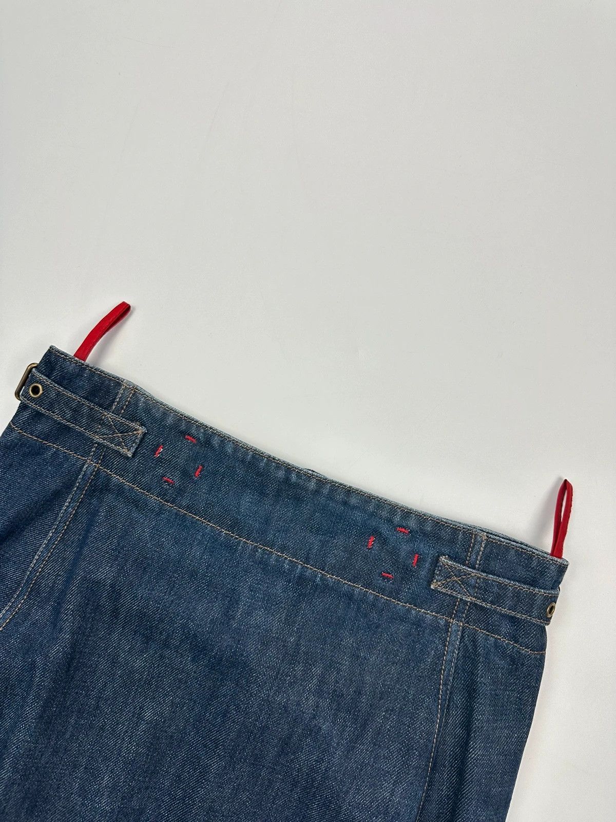Prada Prada Sport SS02 Indigo Denim Long Zip Skirt Size 27" / US 4 / IT 40 - 2 Thumbnail