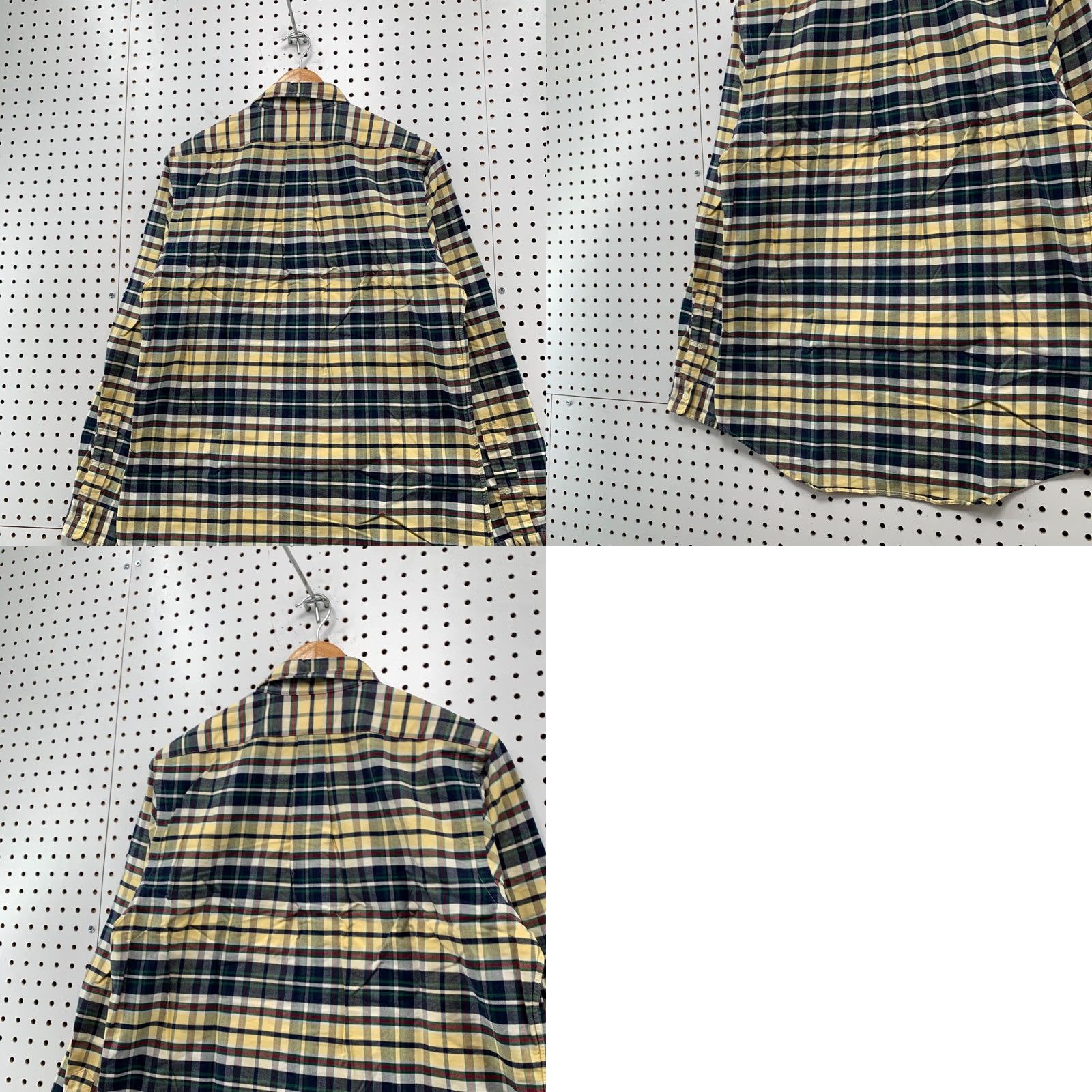 Ralph Lauren Ralph Lauren Button Down Shirt Mens Medium Green Yellow Plaid Long Sleeve 21x30 Shirt Mens Size US M / EU 48-50 / 2 - 10 Thumbnail