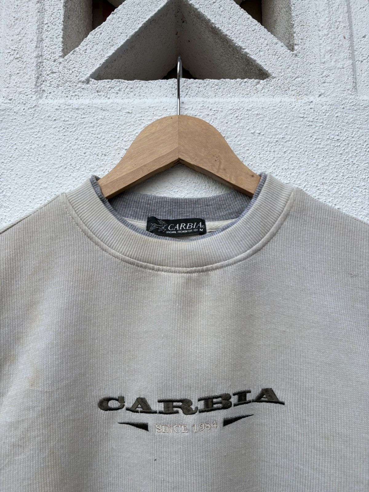 Japanese Brand Vintage 90s Sports Embroidered Carbia Big Logo Sweatshirt Size US M / EU 48-50 / 2 - 2 Thumbnail