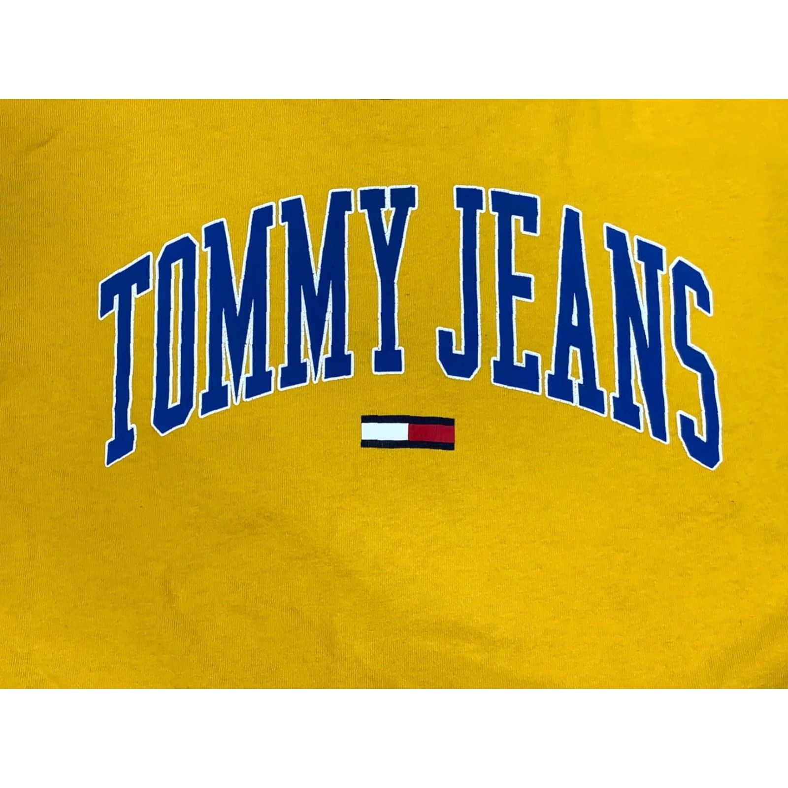 Tommy Hilfiger VINTAGE Tommy Jeans Shirt Unisex L Yellow Casual Y2K Logo Pullover 12265 Size US L / EU 52-54 / 3 - 2 Thumbnail