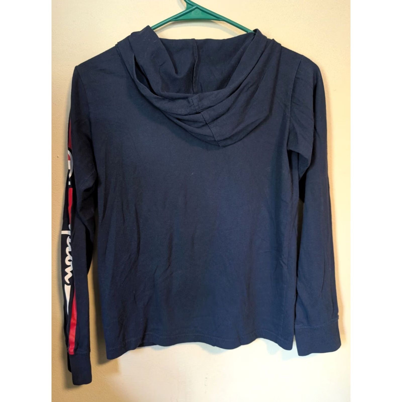 Champion Champion Hoodie Long Sleeve Crew Neck Logo Navy Blue Unisex Adults Medium Size US M / EU 48-50 / 2 - 4 Thumbnail