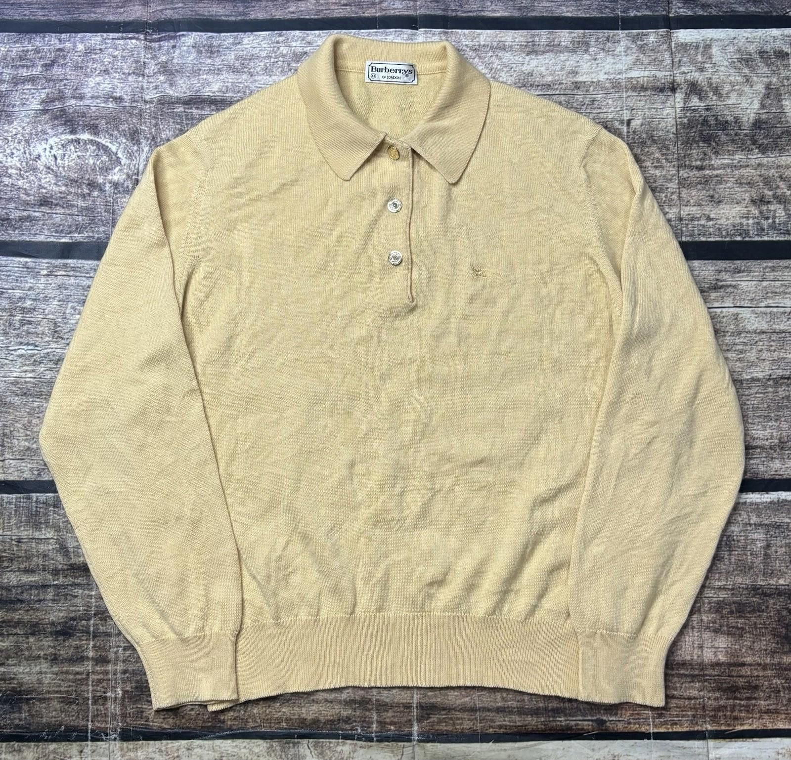 Burberry Burberry Sweater Womens 44 US Large Merino Wool Spain FLAW Size L / US 10 / IT 46 - 1 Thumbnail