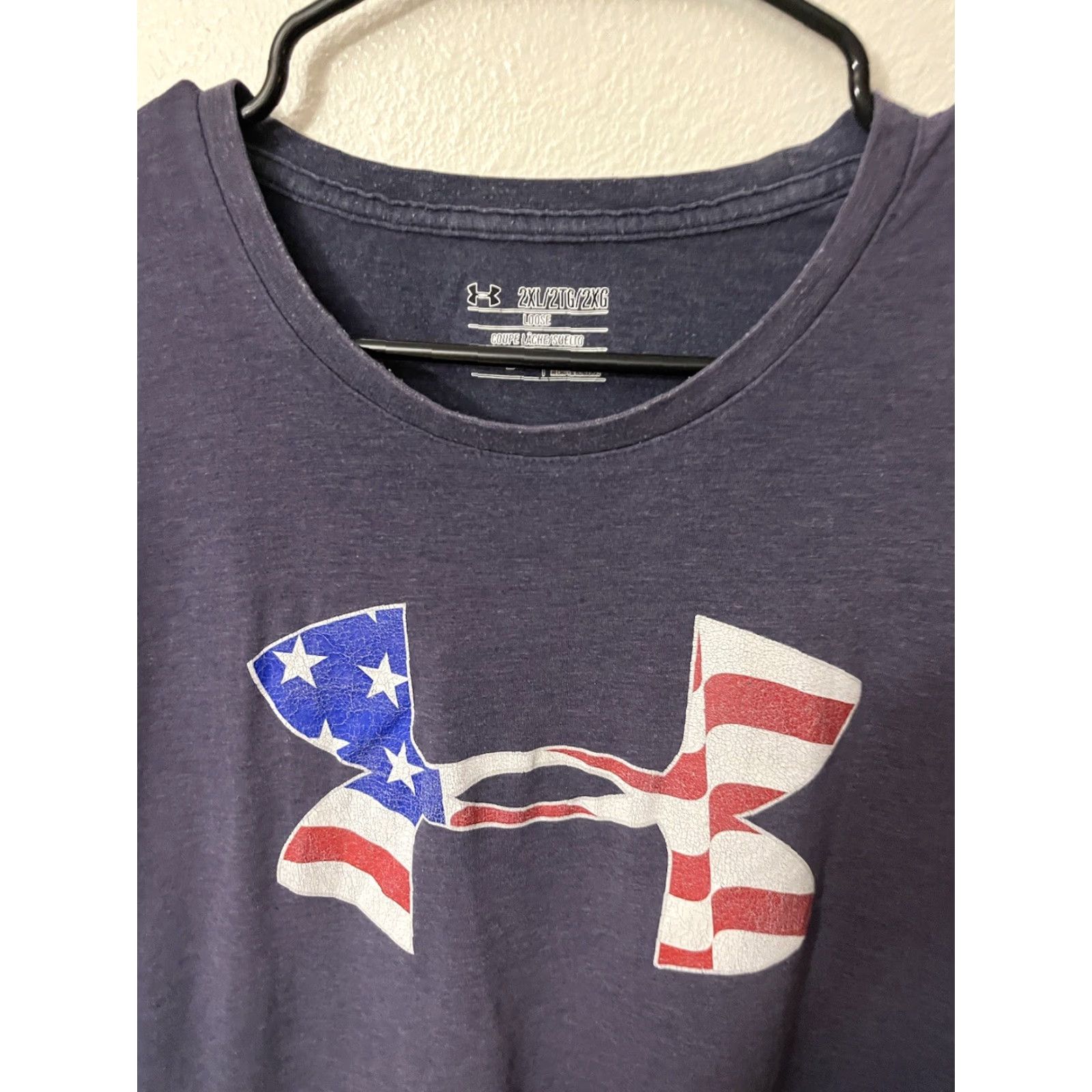 Under Armour Under Armour Men's T-Shirt 2XL Short Sleeve Blue Crew Neck Graphic Sports Size US XXL / EU 58 / 5 - 3 Thumbnail