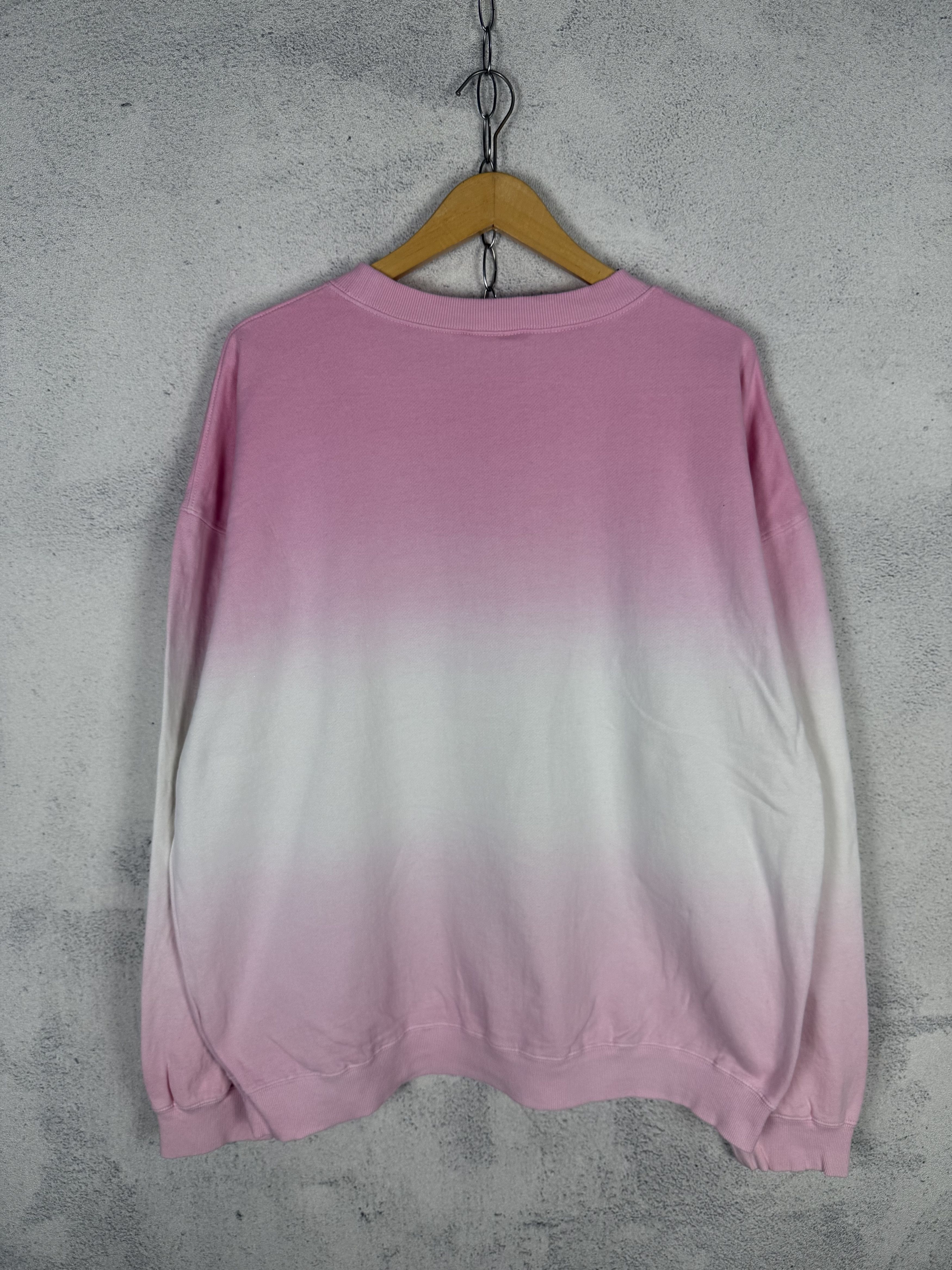Disney Disney Pink Gradient Sweatshirt Crewneck Size US XL / EU 56 / 4 - 3 Thumbnail