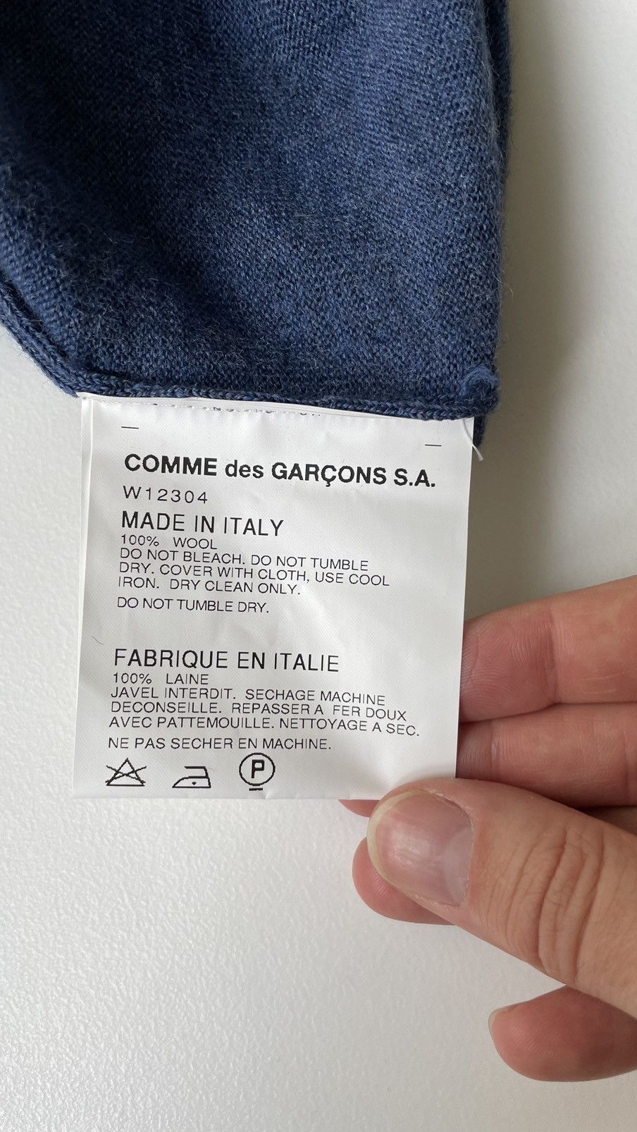 Comme des Garcons Raw Hem Argyle Patterned Sweater Size US M / EU 48-50 / 2 - 9 Thumbnail