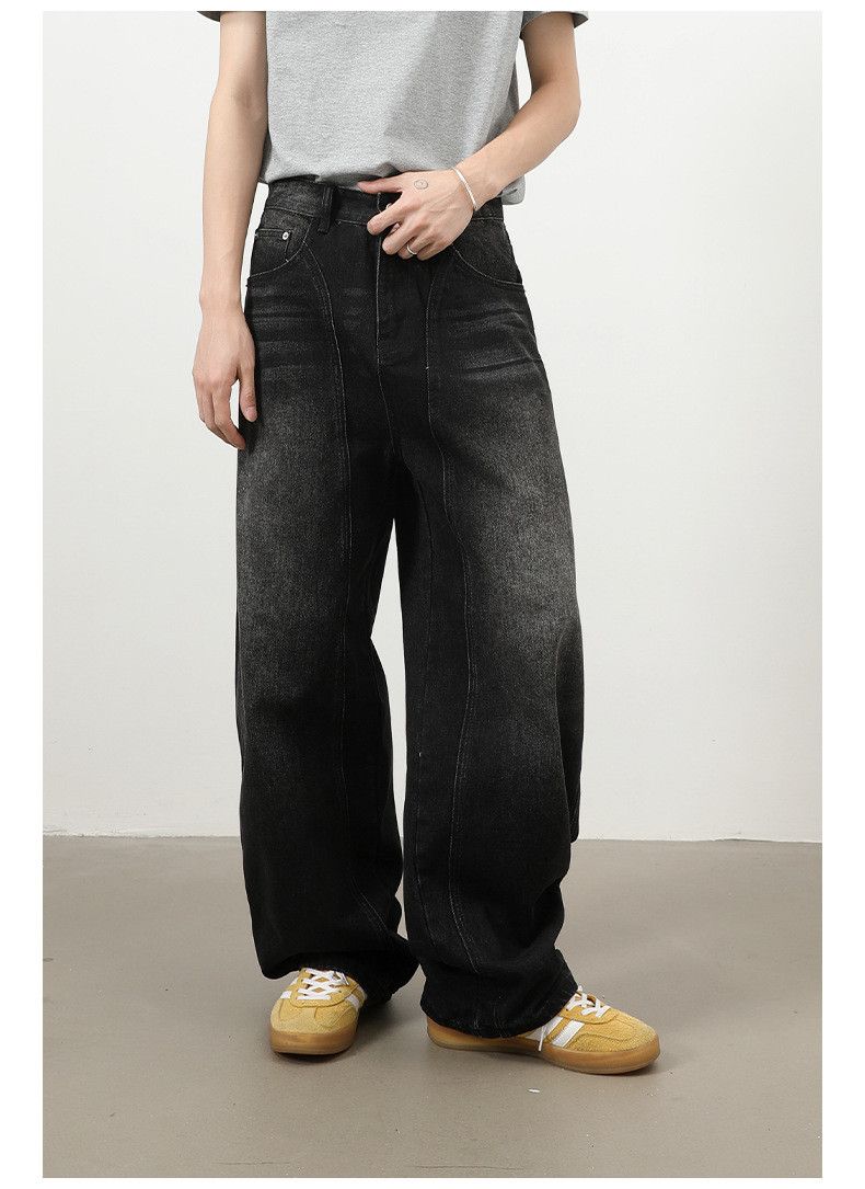 Vintage Men's American retro washed patchwork scimitar jeans Size US 32 / EU 48 - 3 Thumbnail