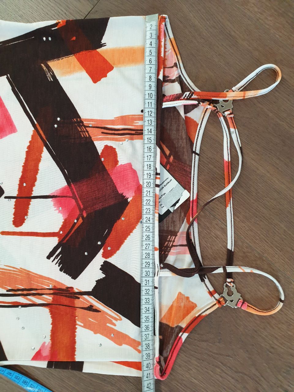 Japanese Brand 🖌️Abstract camisole sz S/M 🎨 Size M / US 6-8 / IT 42-44 - 3 Thumbnail