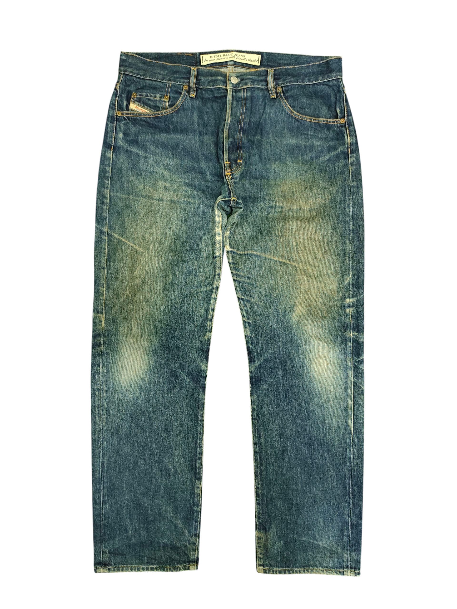Vintage Y2k Diesel Rusty Clawmark Distress Faded Denim Jeans