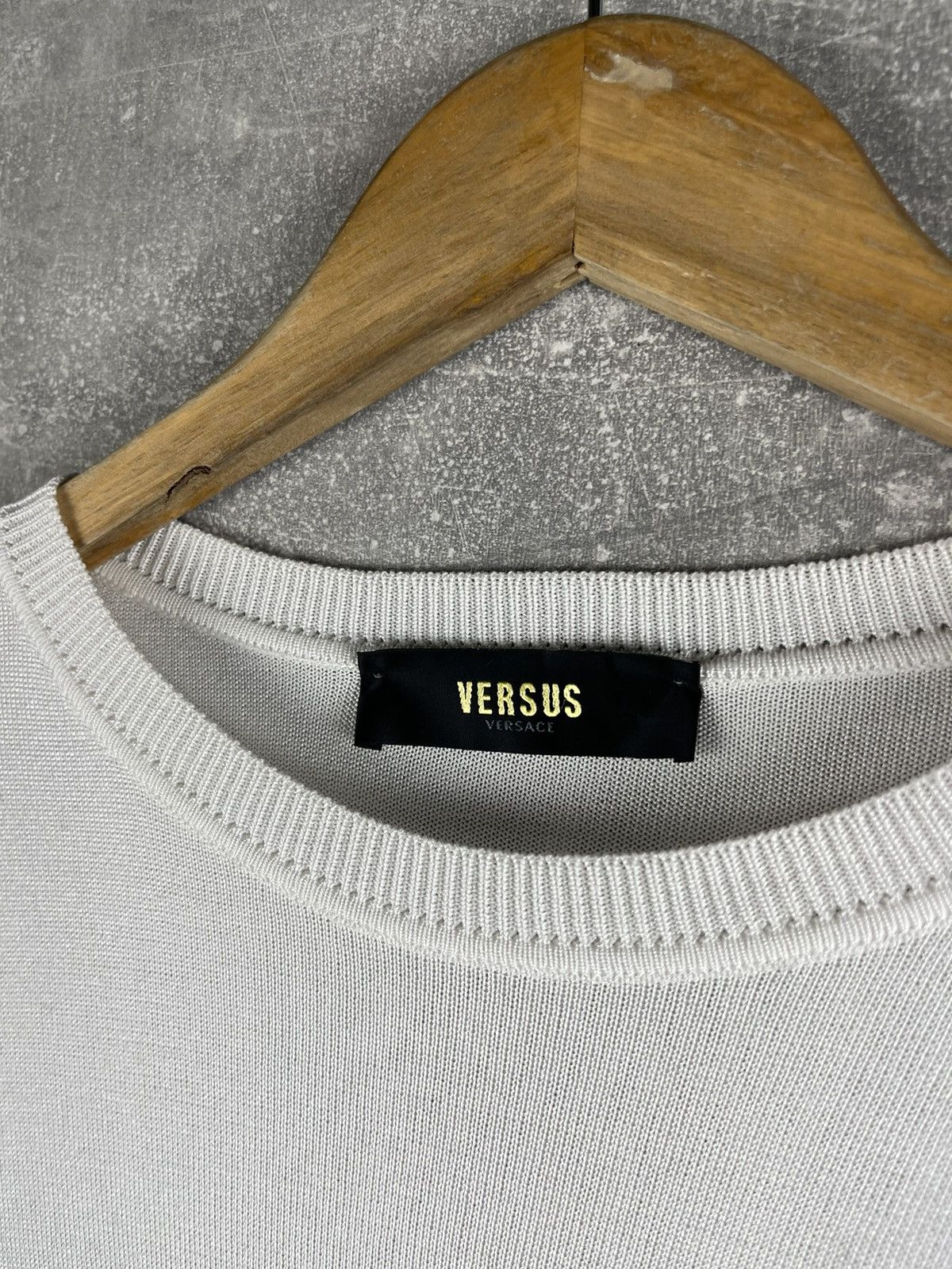 Versus Versace Versus Versace Italy Black White Optical Stripe Knit Sweater Size US M / EU 48-50 / 2 - 8 Thumbnail